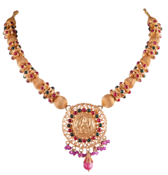 SYRANDRI N 0381-07(CHETTINADU DESIGN GOLD NECKLACE)