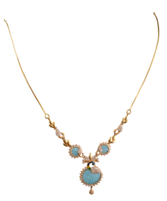 SCINTILLA N 1315-07(Singapore design gold necklace)