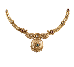 SYRANDRI N 6176-08(chettinadu design gold necklace)