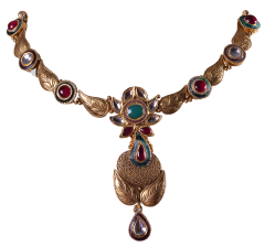 Syrandri N   2038-13(chettinadu  design gold necklace)