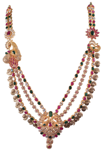 Sangam N 3256-13  (Polki   design gold necklace)