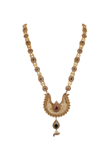 SAHARSHA N 2044-09(Polki  design gold necklace)
