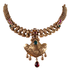 Syrandri  N2475-00 (Kerala chettinad gold necklace)