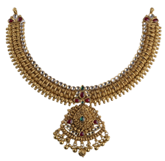 Syrandri N 1952-13 (chettinad   design gold necklace )