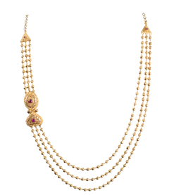 PURABI N 5526-10(CALCUTTA DESIGN GPLD NECKLACE-LAYER MALA)