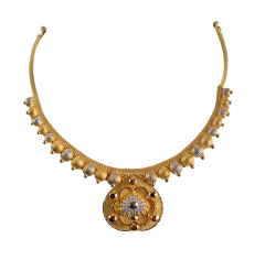 PURABI N 6706-10(calcutta design gold necklace)