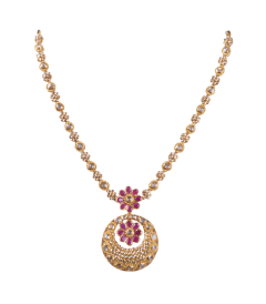 SANGAM N 0046-11(Export gold necklace  with daimond)