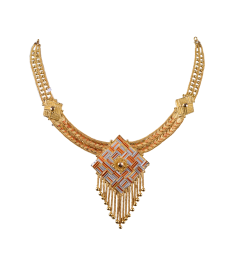 PURABI N 0282-11(CALCUTTA DESIGN GOLD NECKLACE)