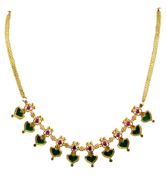 POURVIKA N 0919-12 (Traditional Kerala gold palakka mala)