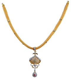 Scintilla N 0925-12 ( Singapore design gold necklace )