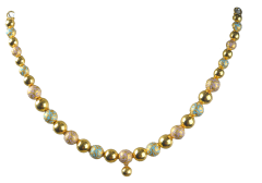 SCINTILLA N 5096-12(singapore design gold necklace)