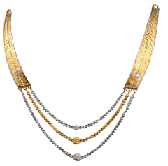 SCINTILLA N 5173-12(Singapore design  gold necklace)