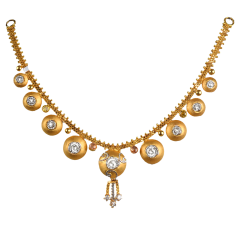 SCINTILLA N 5586-12(Singapore Design Gold Necklace)