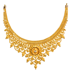 PURABI N 5990-12(CALCUTTA DESIGN GOLD NECKLACE)