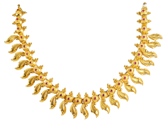 POURVIKA N 6457-12(Traditional  gold necklace)