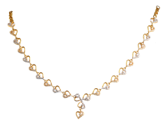 SCINTILLA N 6463-12(singapore design gold necklace)