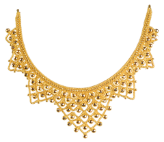 PURABHI-N-9203-12 (CALCUTTA DESIGNS IN GOLD NECKLACE)