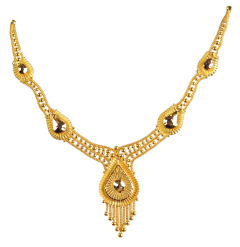  PURABHI-N-9384-12 (CALCUTTA DESIGNS IN GOLD NECKLACE)