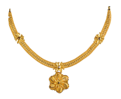 PURABHI-N-9387-12 (CALCUTTA DESIGNS GOLD NECKLACE)