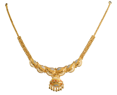  PURABHI-N-9388-12 (CALCUTTA DESIGNS IN GOLD NECKLACE)