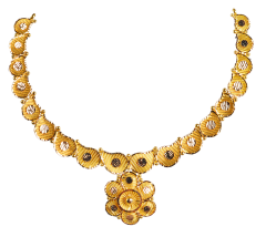  PURABHI-N-9389-12 (CALCUTTA DESIGNS IN GOLD NECKLACE)