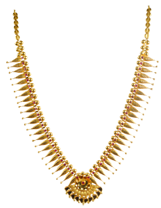 POURVIKA N 0537-13(kerala traditional gold necklace)
