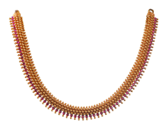 SYRANDRI N 0707-13(hettinadu  design gold necklace)
