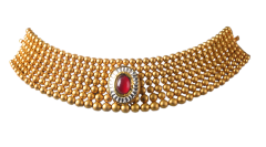 SYRANDRI N 1438-13(Chettinad design gold necklace)