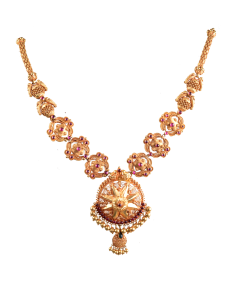 SYRANDRI  N 1951-13( Chettinadu design gold necklace)