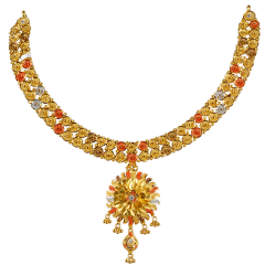PURABI N 3180-13(calcutta design gold necklace)