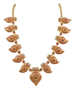 POURVIKA N-3258-13 (TRADITIONAL DESIGN GOLD NECKLACE) 