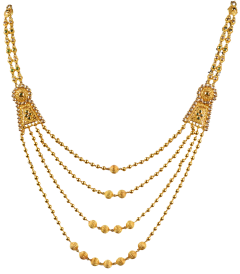 SAHARSHA N 5071-13(gold necklace with polki stones) 