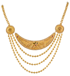 SAHARSHA N  5098-13(gold necklace with polki stones) 