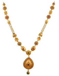 SAHARSHA N  5117-13 (Polki design gold necklace) 
