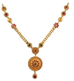 SAHARSHA N  5119-13 (Polki design gold necklace) 
