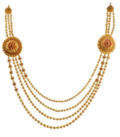SAHARSHA N  5255-13(Polki design gold necklace) 