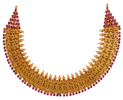 SYRANDRI N 1580-14(Chettinadu design gold necklace) 