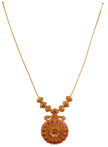 SYRANDRI N 1605-14 (Antique design gold necklace) 