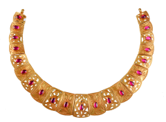 Syrandri N 1609-14 ( Kerala chettinad gold necklace ) 