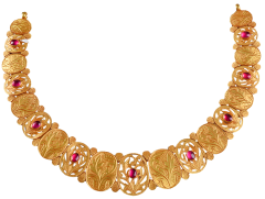 Syrandri N 1610-14( Kerala chettinad gold necklace ) 
