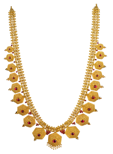 POURVIKA N 2200-14(TRADITIONAL DESIGN GOLD NECKLACE) 