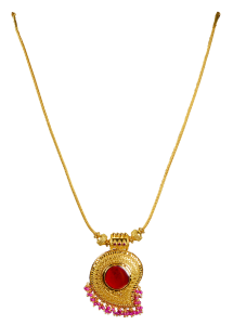 POURVIKA N 2300-14(TRADITIONAL DESIGN GOLD NECKLACE