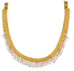 POURVIKA N 2877-13 (Traditional gold necklace-kasavu mala)