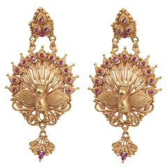 SYRANDRI EARRINGS ST1(CHETTINADU DESIGN   GOLD EARRINGS) 