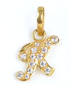 SING 5527-11 (  Singapore design gold pendant with stone )