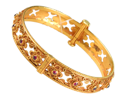 SYRANDRI BB 6090-12(CHETTINADU DESIGN GOLD BANGLE)