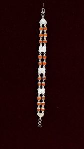 Dakshin Bracelet( Silver bracelet with rudrakasham) 12