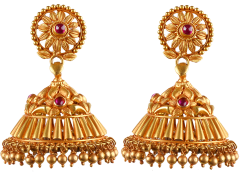 SYRANDRI DESIGN EARRING1690-14(CHETTINAD DESIGN  JIMMIKKI)