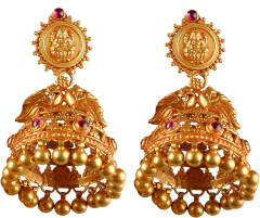 SYRANDRI DESIGN EARRING1691-14(CHETTINAD DESIGN JIMMIKKI) 