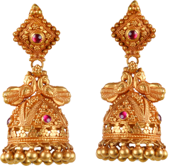 SYRANDRI DESIGN EARRING1693-14(CHETTINAD DESIGN JIMMIKKI) 